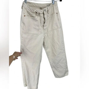 Blank NYC The Baxter white denim buttonfly jeans crop size 29